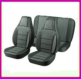 ЧОХЛИ PILOTZ Славута, Таврія Нова сірі шкірозамінники + тканина