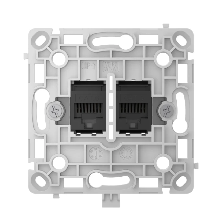 Механізм розетки Ajax OutletCore (LAN) Black, фото 1