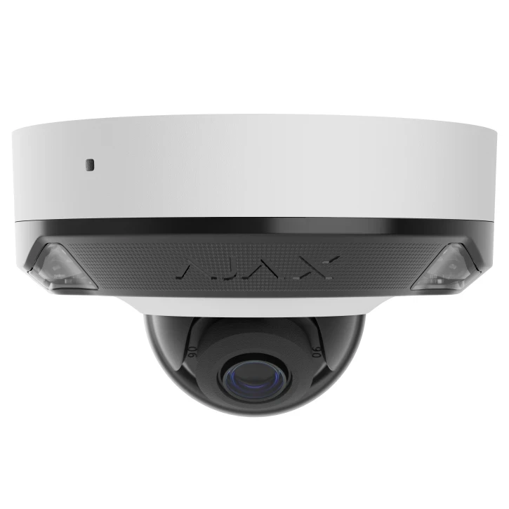 Дротова охоронна IP-камера Ajax DomeCam Mini HL (8 Mp/2,8 mm) White, фото 1