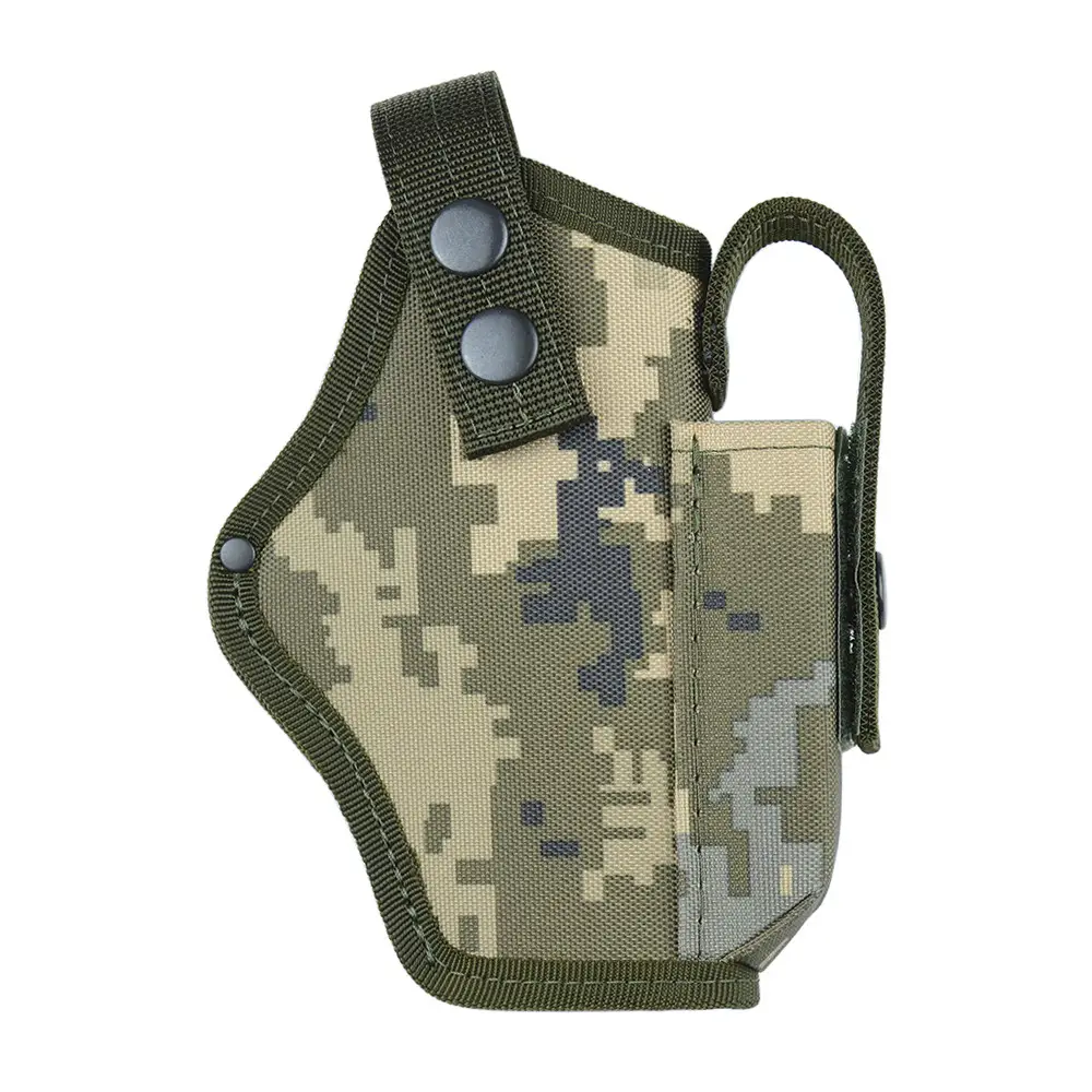 Кобура поясна Glock 17 з чохлом під магазин (oxford 600d, піксель)