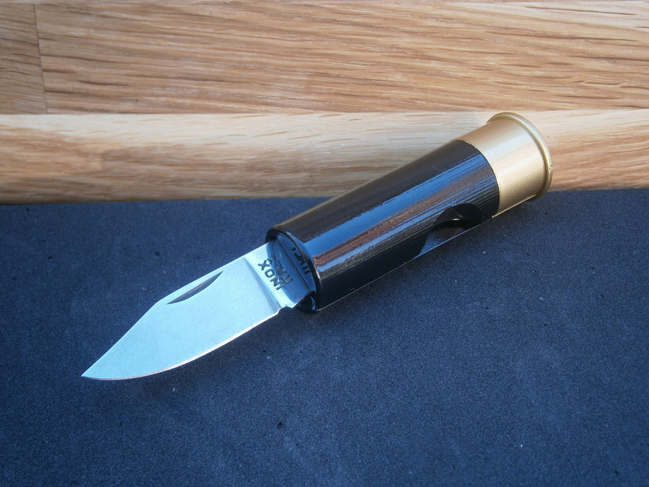 Ніж міні складаний Antonini Knives Old Bear "12 калібр" Gauge 12 Cartridge Knife 11,5 см чорний, фото 1