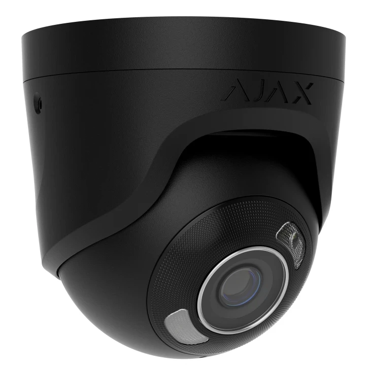 Дротова охоронна IP-камера Ajax TurretCam HL (5 Mp/2,8 mm) Black, фото 1