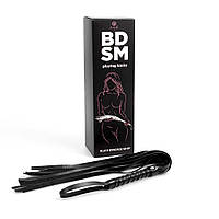 Батіг Secret Play BDSM Playing Kinky Black Bondage Whip