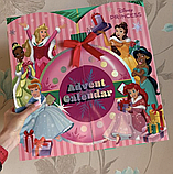 Адвент календар для дівчаток Disney дитячий з косметикою. 24 предмети, фото 2