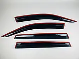 Дефлекторы окон с хром молдингом, ветровики Renault Koleos 2017-, фото 4