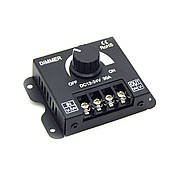 Димер для світлодіодної стрічки 12–24В 30А  з поворотним регулятором яскравості, фото 3