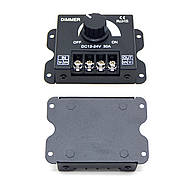 Димер для світлодіодної стрічки 12–24В 30А  з поворотним регулятором яскравості, фото 4