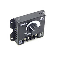 Димер для світлодіодної стрічки 12–24В 30А  з поворотним регулятором яскравості, фото 5