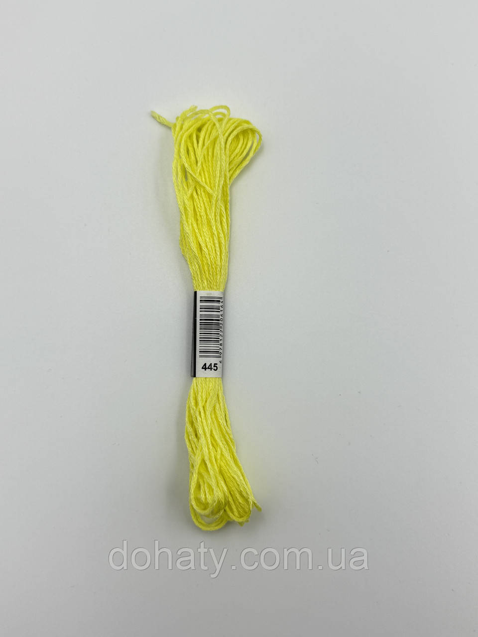Нитки муліне 445 Світло-жовтий - ніжний лимонний для вишивання, фото 1
