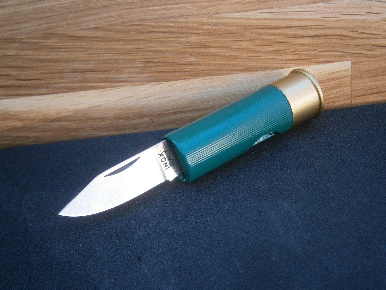 Ніж міні складаний Antonini Knives Old Bear "12 калібр" Gauge 12 Cartridge Knife 11,5 см зелений, фото 1