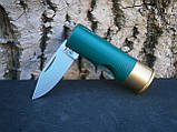Ніж міні складаний Antonini Knives Old Bear "12 калібр" Gauge 12 Cartridge Knife 11,5 см зелений, фото 8