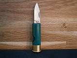 Ніж міні складаний Antonini Knives Old Bear "12 калібр" Gauge 12 Cartridge Knife 11,5 см зелений, фото 9