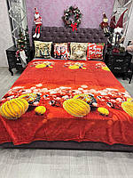 Новорічний плед із мікрофібри євро 200*230