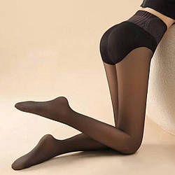 Колготки на флісі з капроном, розмір XL