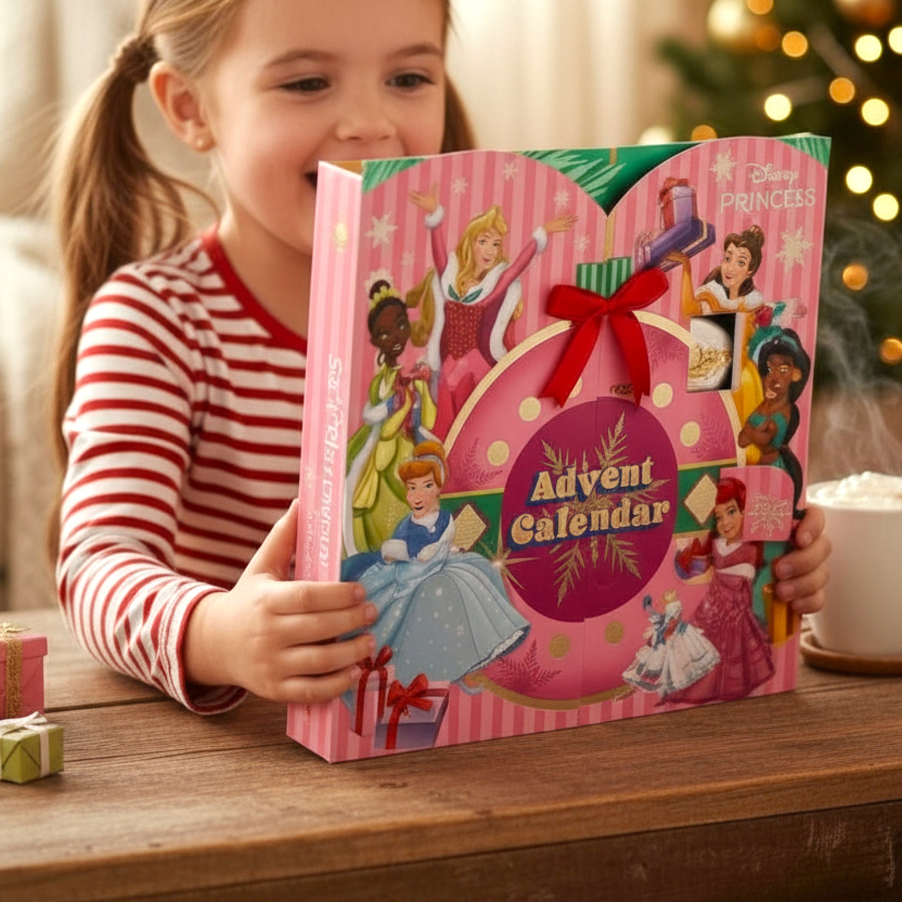 Адвент календар для дівчаток Disney дитячий з косметикою. 24 предмети, фото 1