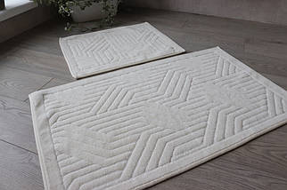 Комплект бавовняних килимків Tropikhome Shaggy, 2шт (100*60 см +50*60 см), фото 2