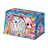 Креативный набор для девочек: Сумка-раскраска Royal Pony с мягкой игрушкой и аксессуарами.