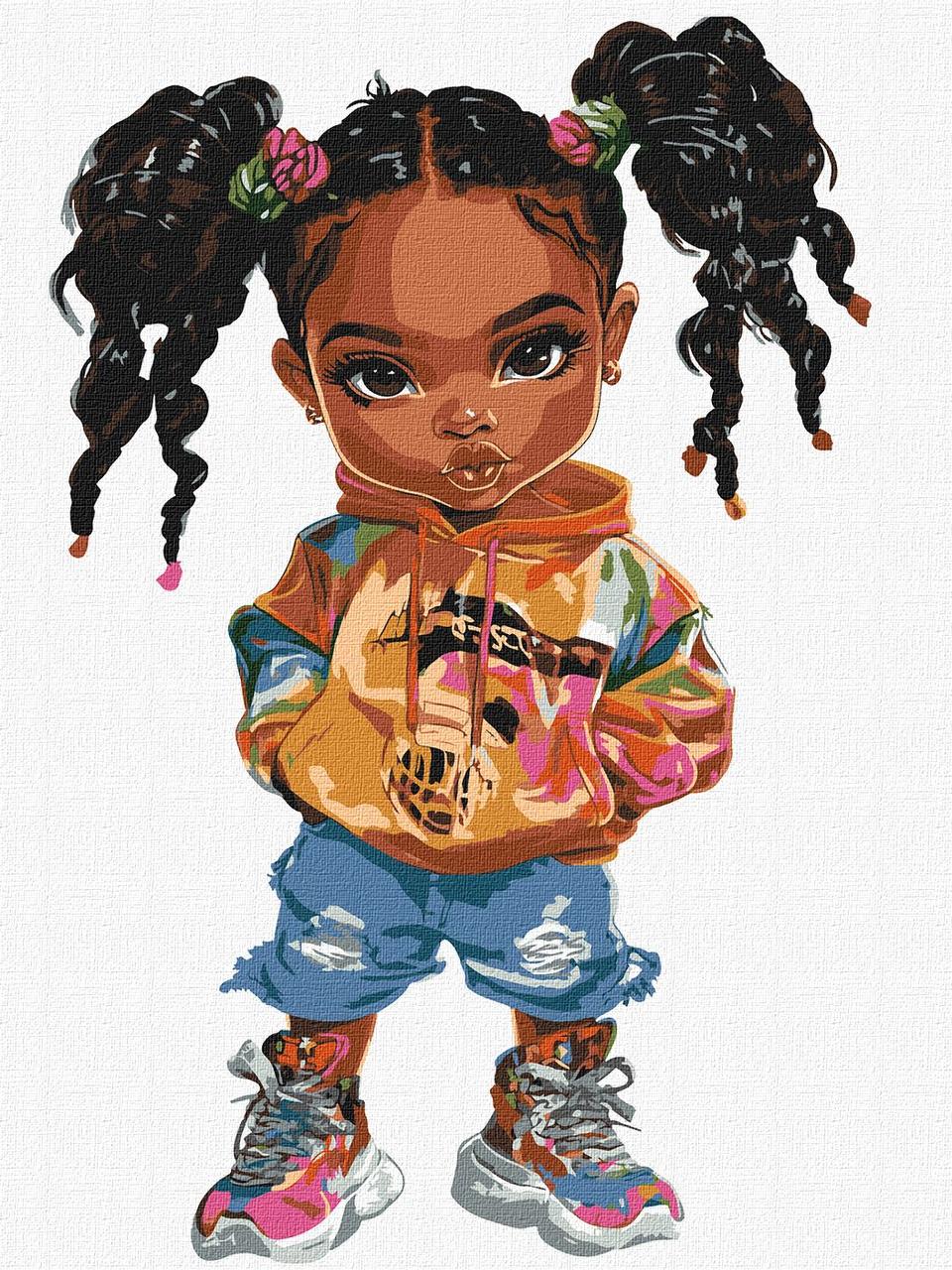 Картина за номерами Яскрава модниця, фото 1