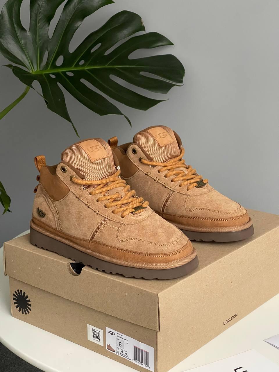 Чоловічі черевики уггі коричневі зимові UGG Highland Hi Heritage Chestnut (23044), фото 1