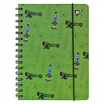 Блокнот YES Месники А5 на спіралі з гумкою 80 аркушів клітинка (151836)