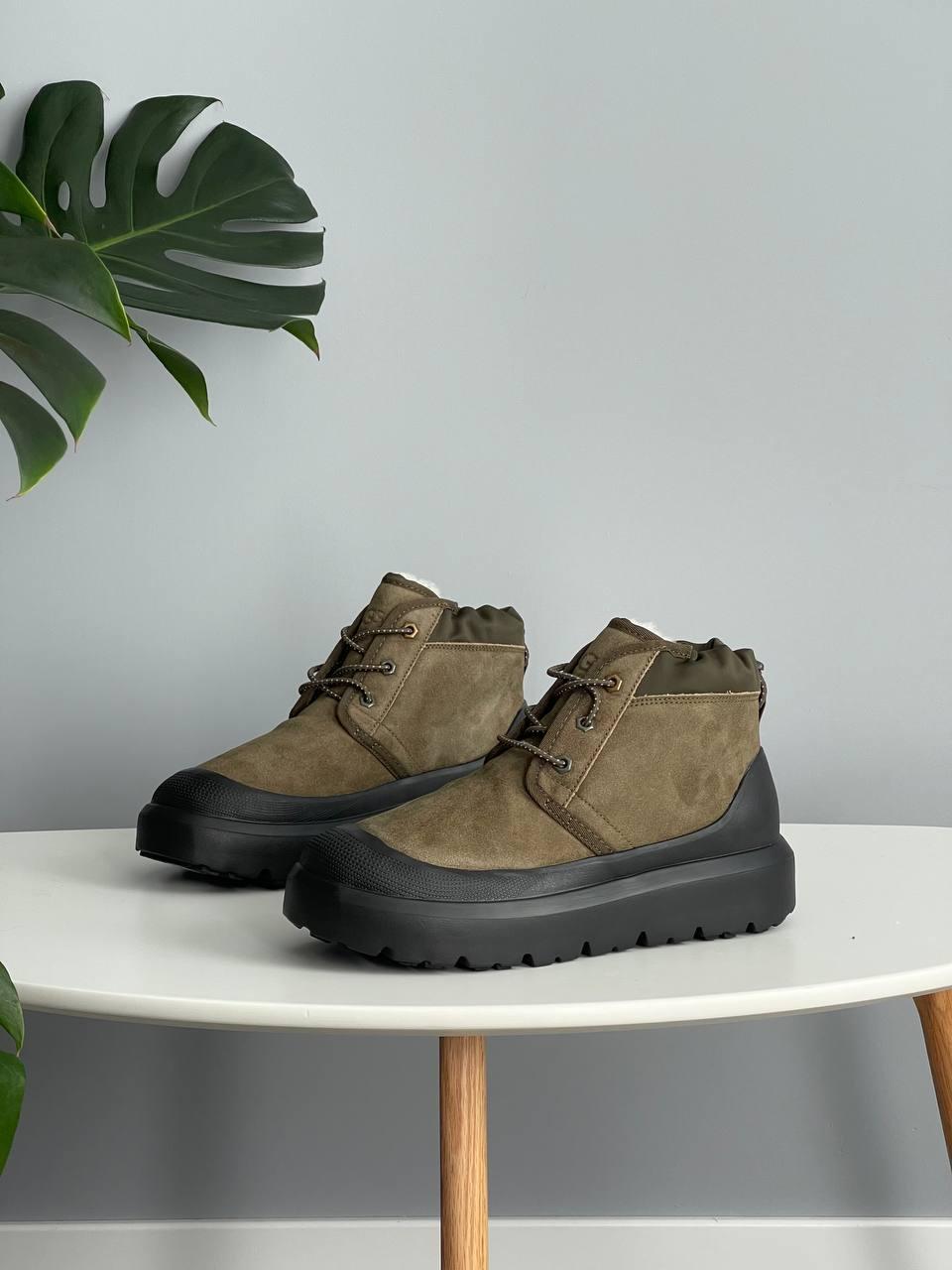 Черевики уггі чоловічі хакі зимові Ugg Neumel Hybrid Khaki Black (22897), фото 1