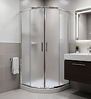 Душевая кабина VM 90x90х180 см без поддона, профиль хром, матовое стекло 6мм, раздвижные двери