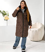 Пальто жіноче стьобане тепле 3391