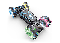 Дитяча трюкова машинка перевертень з джойстиком, колеса, що світяться, акумуляторна іграшка