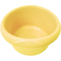 Таз для стирки зберігання овочів і фруктів жовтий пластиковий 20 літрів для дому дачі