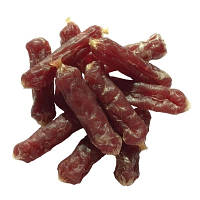 Мягкие утиные колбаски для собак 500 г полезное лакомство для поощрения и здоровья питомца BROWN