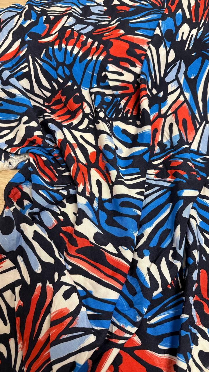 Віскоза блакитно-червона, фото 1