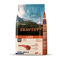 Bravery DOG Adult Mini Lamb для собак малих порід, з ягням 2кг