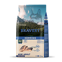 Bravery DOG Adult Mini Herring для собак малих порід, з оселедцем 2кг
