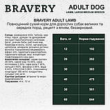 Bravery DOG Adult Large & Medium Lamb для дорослих собак cередніх та великих порід, з ягням 12кг, фото 5