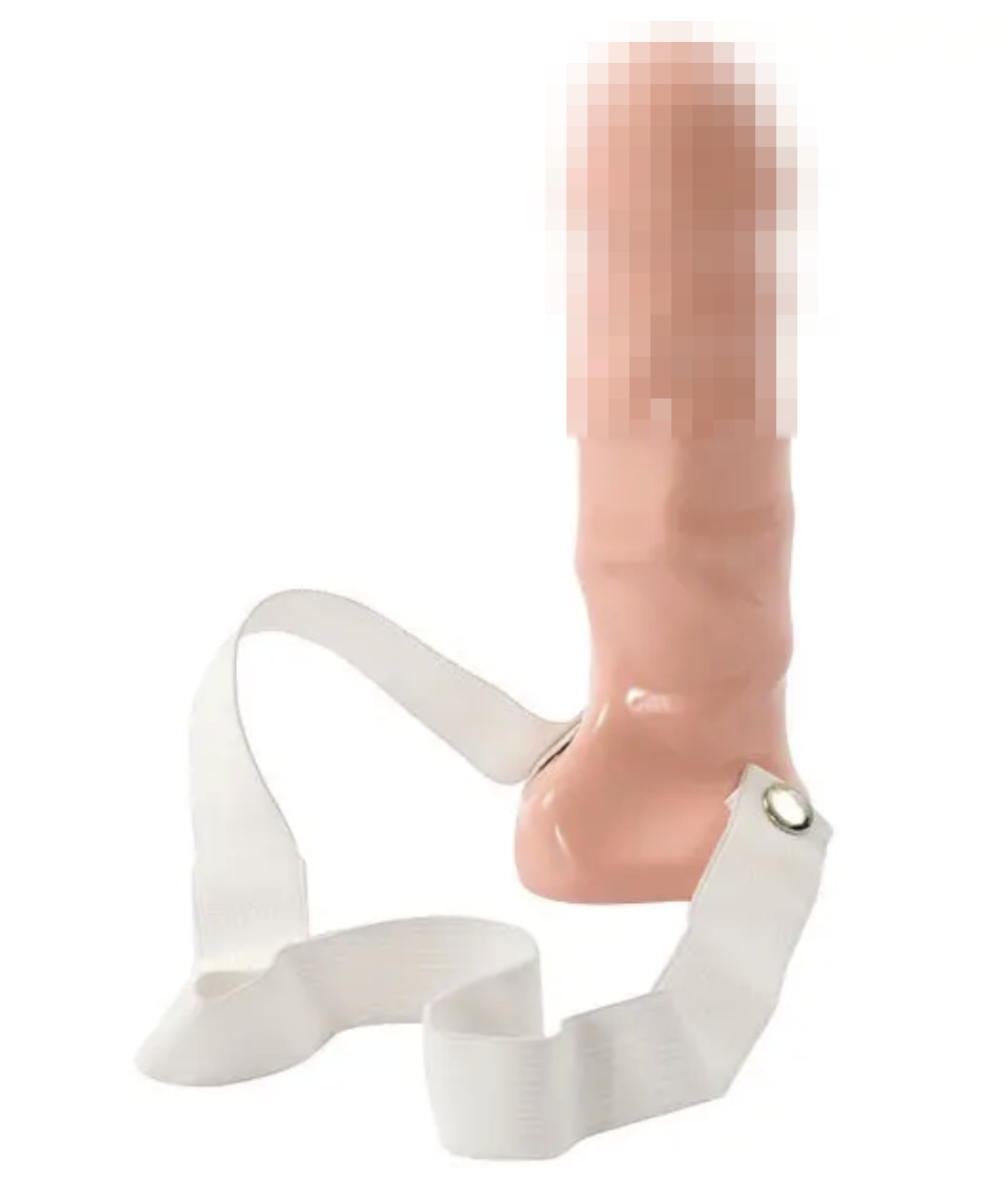 Порожний страпон-фалопротез Doc Johnson Strappy Penis-Hard On Cock 7 inch, 17,5х4,7 см., фото 1
