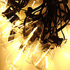 Ретро гірлянда вулична з лампочок 10 метрів 25 ламп retro lampa Вінтажна гірлянда теплого кольору, фото 6