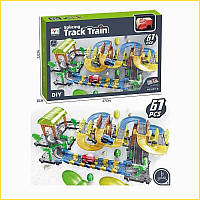 Трек 899-8 з локомотивом 76 деталей дитячий ігровий набір залізниця для дітей в коробці ST1