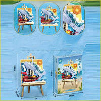 Конструктор для дітей 9153 Пейзаж з підсвічуванням іграшка для творчості розвиваючий набір 16х17х25 см ST1