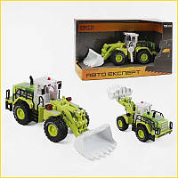 Спецтехніка для дітей з інерцією звук світло рухомі елементи металопластик 1:40 іграшка в коробці ST1