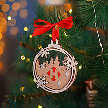 Новорічні іграшки з логотипом 3-х шарові. Корпоративні новорічні іграшки та прикраси. Іграшки з лого. Брендовані подарунки