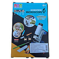 Дитячий мікроскоп Scientific microscope до 120х батарейках аксесуари світло (1220-1), фото 6