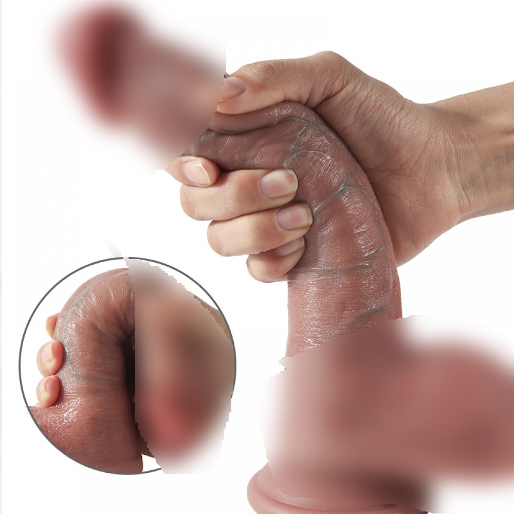 Фалоїмітатор на присоску ALFA Enrique (Liquid Silicone), фото 1