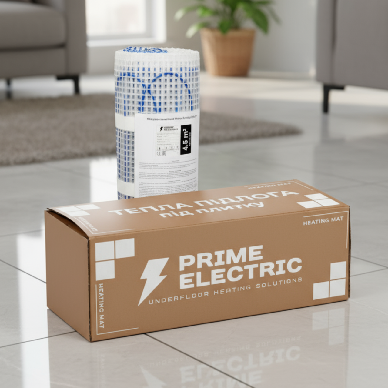 Prime Electric PM-175 нагрівальний мат з тефлоновою ізоляцією, фото 1