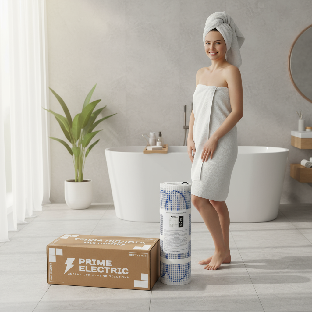 Тепла підлога Prime Electric PM-175 нагрівальний мат з тефлоновою ізоляцією, фото 1