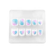 Детский набор для маникюра Lukky Накладные ногти многоразовые Aquarelle 10 шт. (T19425)
