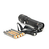 Ліхтар пошуковий YEMAO YM-G600 LED PM60, 4 режими, індикація заряду, живлення від 4 (2*18650), IP65, USB-кабель, 325х205х100 мм,, фото 3