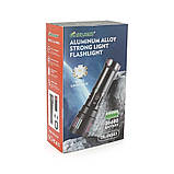 Ліхтар пошуковий BP-W503 LED PM60, 5 режимів, індикація заряду, живлення від 3*18650, IP65, USB кабель, 230х130х70 мм, 0,850 кг,, фото 2