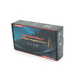 Ліхтар пошуковий BP-538 LED PM60, 3 режими, ліхтарик, індикація заряду, живлення від акумулятора, IP65, USB кабель, 225х130х60 мм,, фото 2