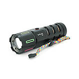 Ліхтар пошуковий BP-538 LED PM60, 3 режими, ліхтарик, індикація заряду, живлення від акумулятора, IP65, USB кабель, 225х130х60 мм,, фото 4