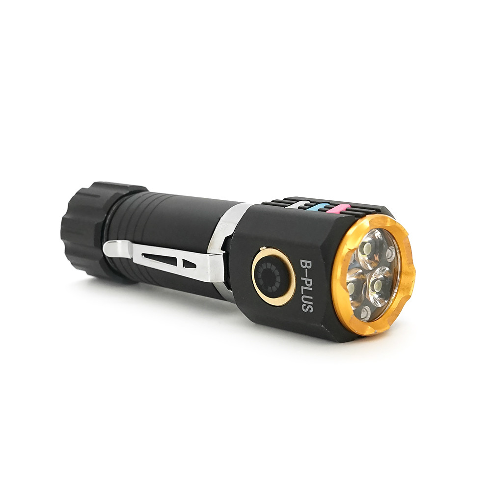 Ліхтарик ручний BP-301, COB, 3 режими, корпус алюміній, магніт, акум 18650, USB кабель, BOX, фото 1